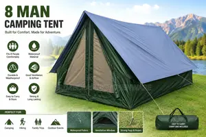 8 Man Camping Tent for Hire in Kenya | Spacious Waterproof Shelter