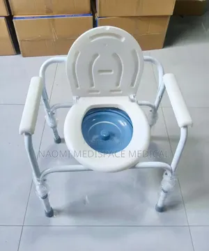 Strong Height Adjustable Extra Wide Commode Chair-Easy to Clean