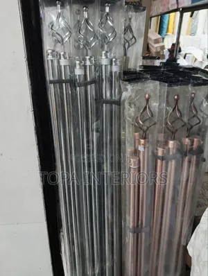 2m Single Adjustable Door Curtain Rods