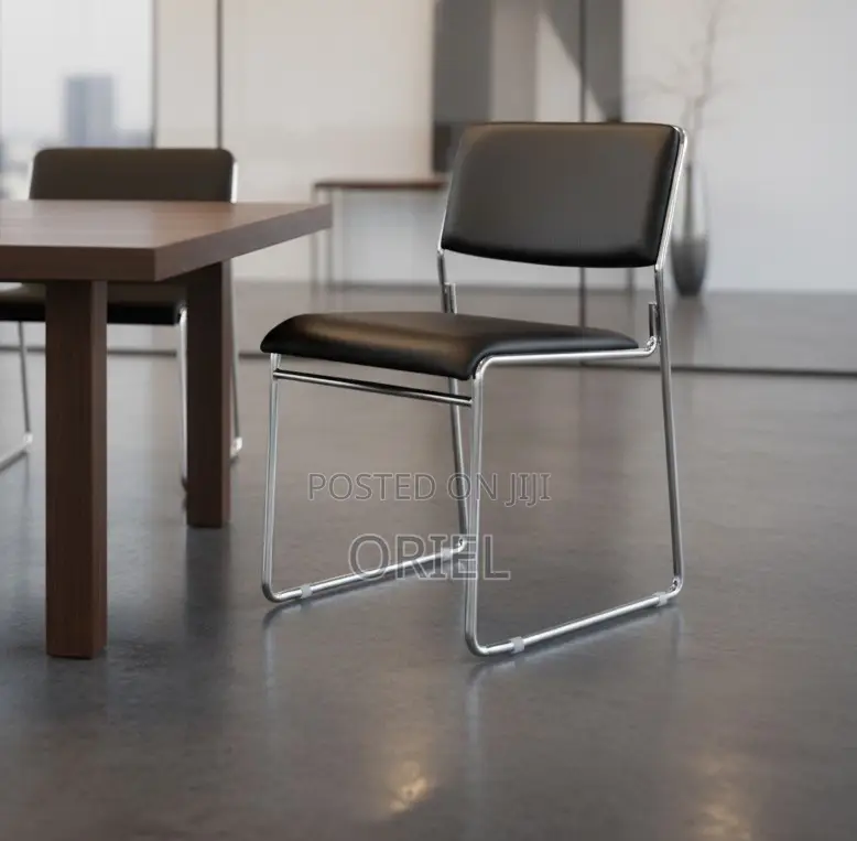 Office Chair : Stackable Office Padded Visitor Chair