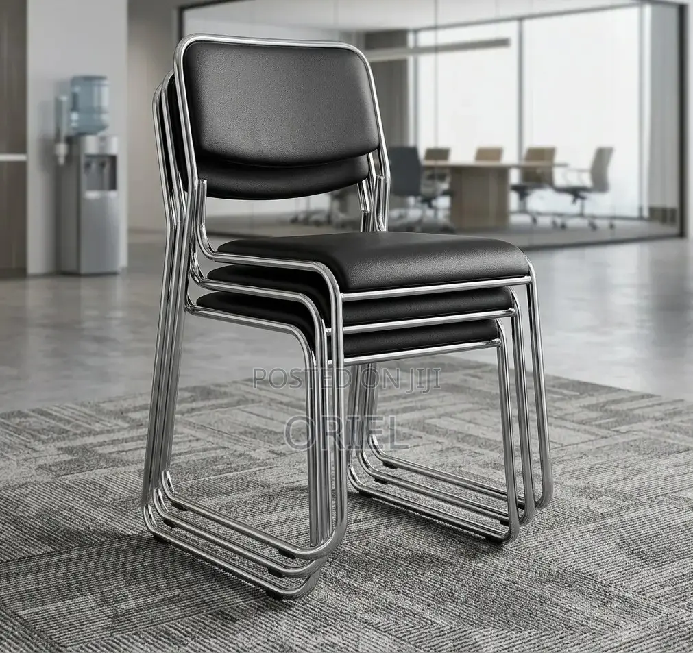 Office Chair : Stackable Office Padded Visitor Chair