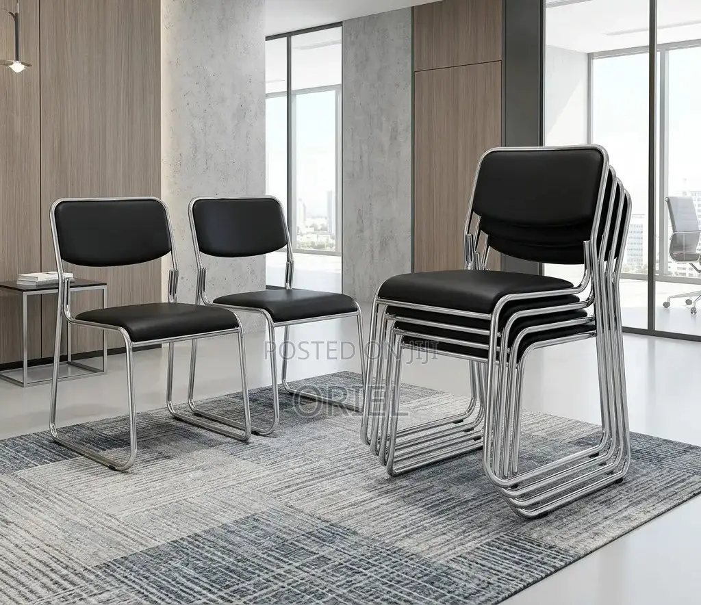 Office Chair : Stackable Office Padded Visitor Chair