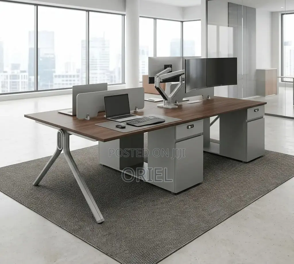Office Workstation : Modular Imported 4-Seater Office Workstation