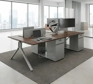 Office Workstation : Modular Imported 4-Seater Office Workstation