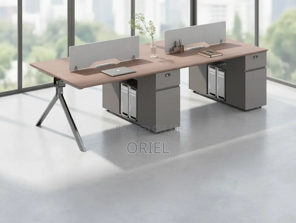 Office Workstation : Modular Imported 4-Seater Office Workstation