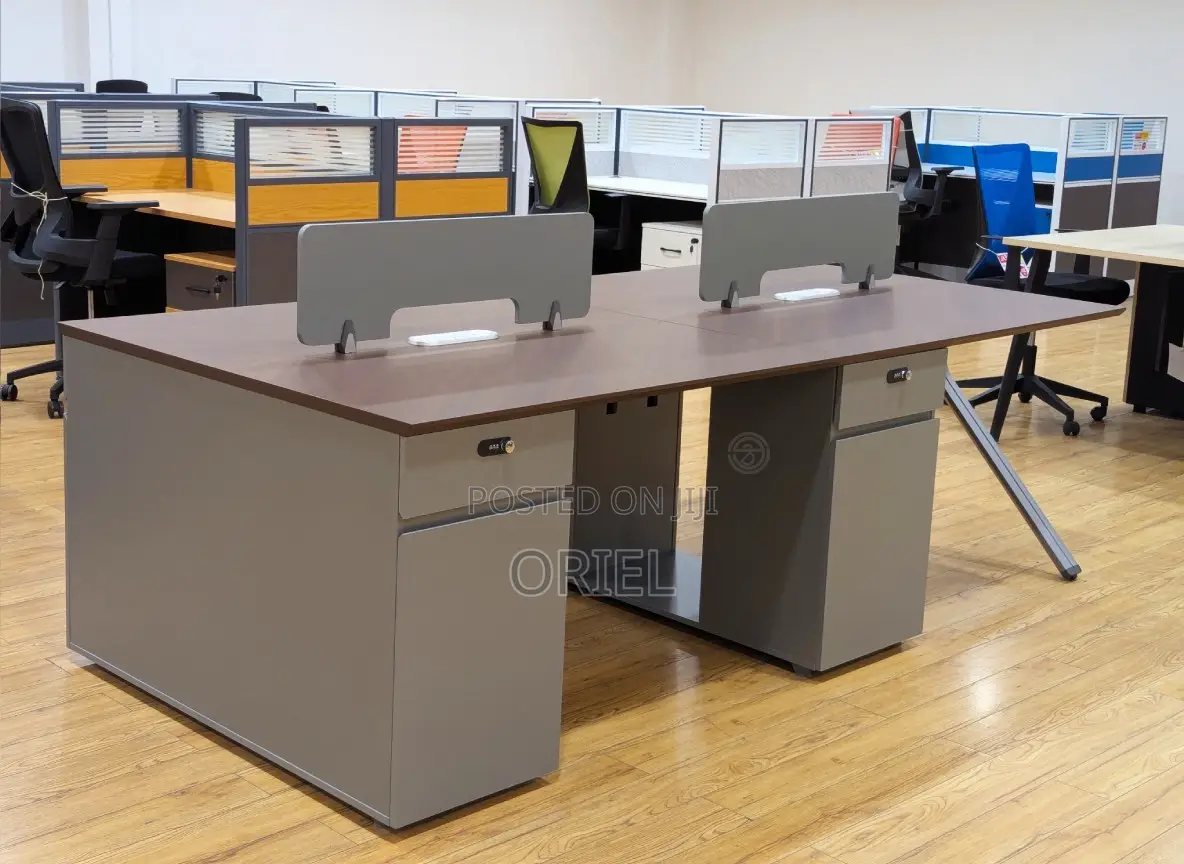 Office Workstation : Modular Imported 4-Seater Office Workstation