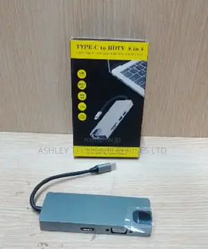 USB-C 8-in-1 Docking Hub With Ethernet, HDMI Fast Data Transfer