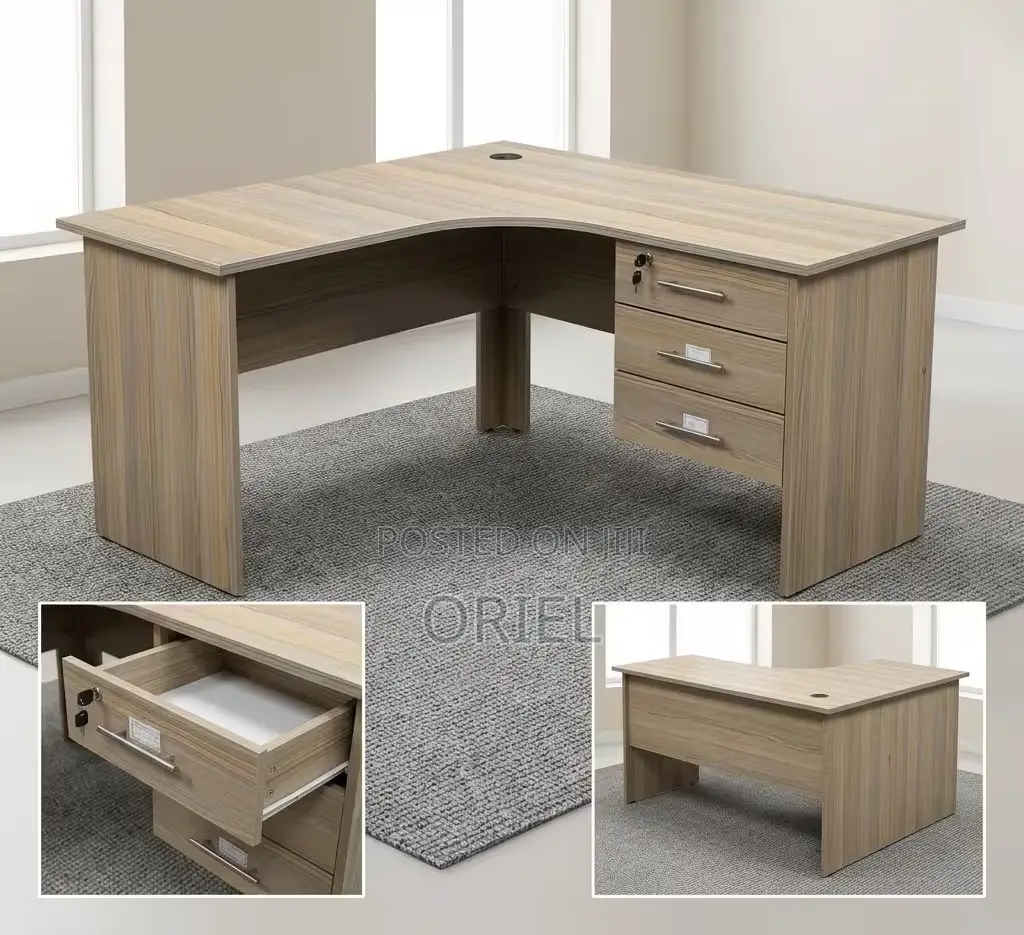 Office Desk : 1.4m Corner Office Study Desk