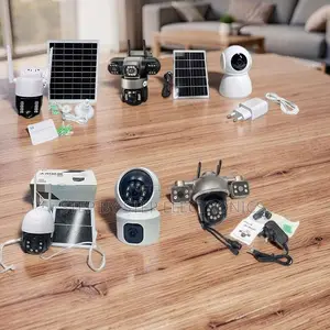 PIR Sensor Alarm 4G Wifi Rotating Dual Triple Lens Solar Cameras