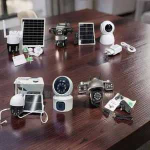 Live View Streaming 4G Wifi Rotating Dual Triple Lens Solar Cameras