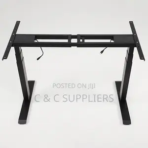 Black Height Adjustable Home Desk-120cm