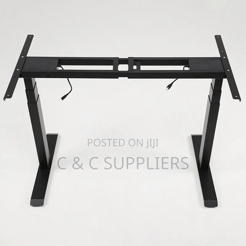 Black Height Adjustable Home Desk-120cm