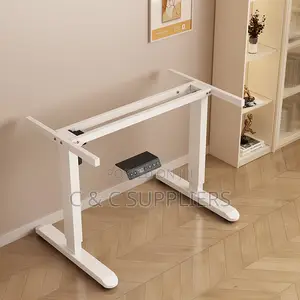 Black Height Adjustable Home Desk-120cm