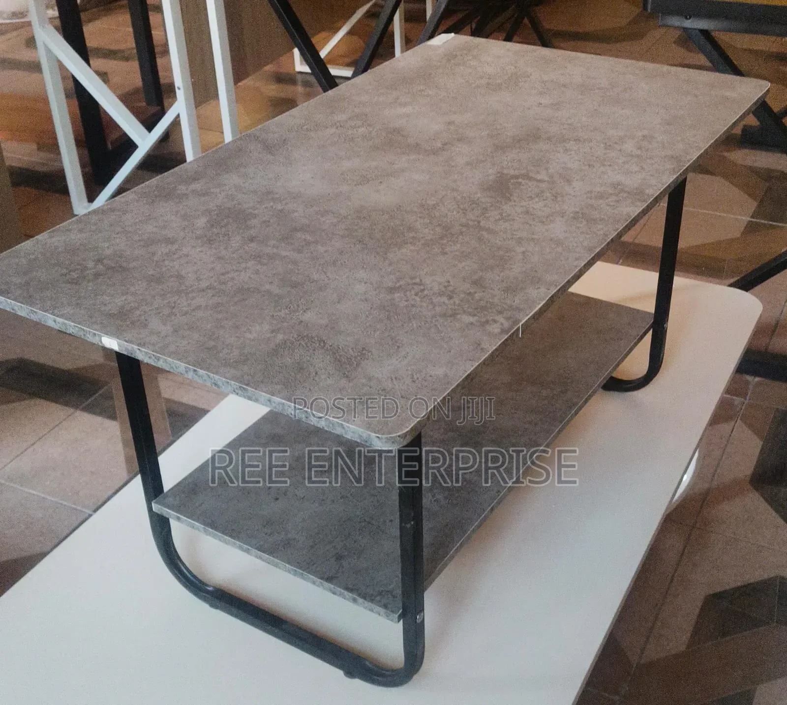 Imported Executive Marble Top Coffee Table