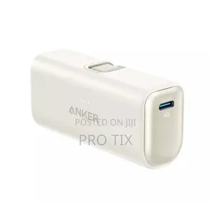 Anker Nano Powerbank (22.5w, Built in Use USB Connector) White