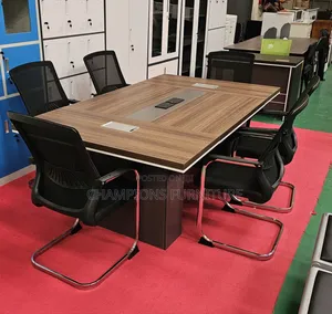 2M Boardroom Table and 6Cantilever Chairs