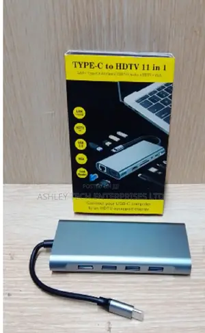 Portable 11-in-1 USB-C Hub for MacBook, HP, Dell Lenovo
