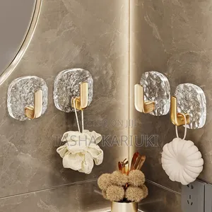 *Set of 5 Golden Acrylic Hooks*