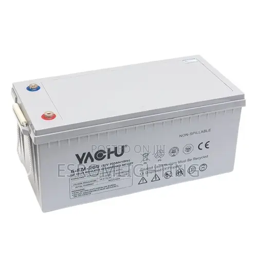 YACHU Solar Gel Battery 12V 200AH – Deep Cycle Solar Battery |