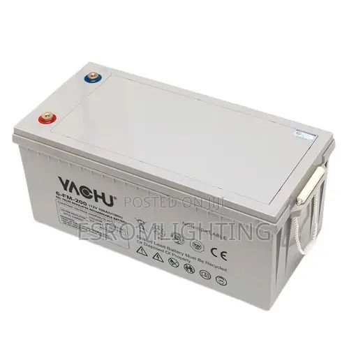 YACHU Solar Gel Battery 12V 200AH – Deep Cycle Solar Battery |