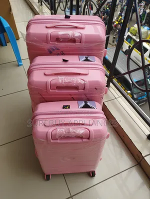 3-in-1 Size 3 Unbreakable Rubber Travel Suitcase Set