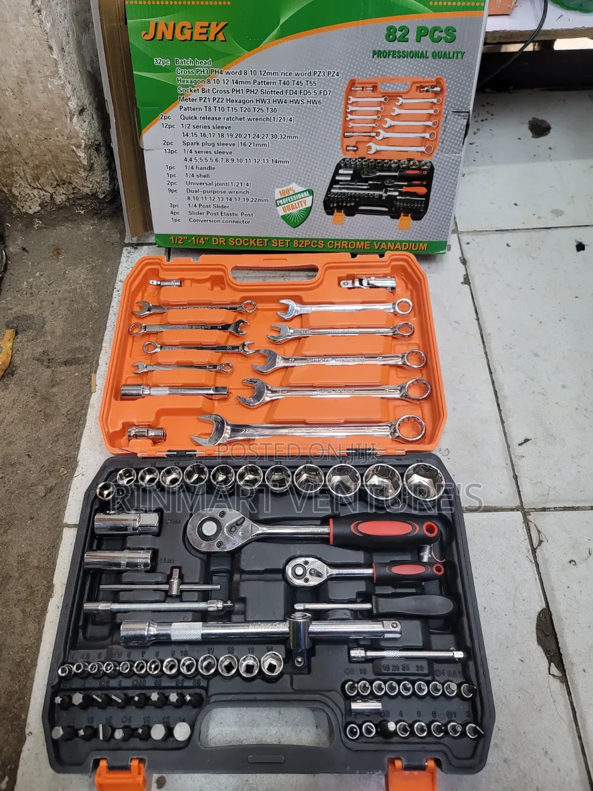 82 Pieces Toolset /Spanner Set 82pcs