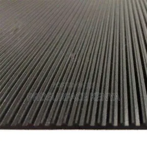 Industrial Ribbed Rubber Mat for High-Traffic Areas