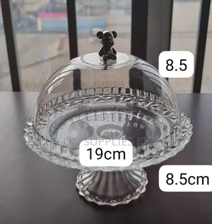 Glass Cake Stand With Lid Covered Dessert Display