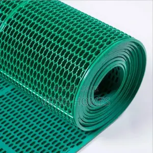 Heavy PVC Perforated Red and Blue Carpet