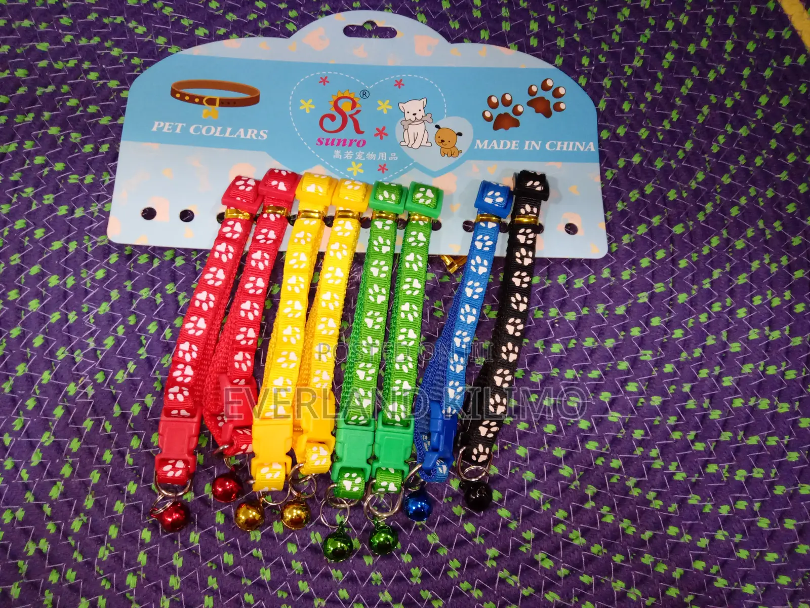 Paw-Print Pet Collars - Cats