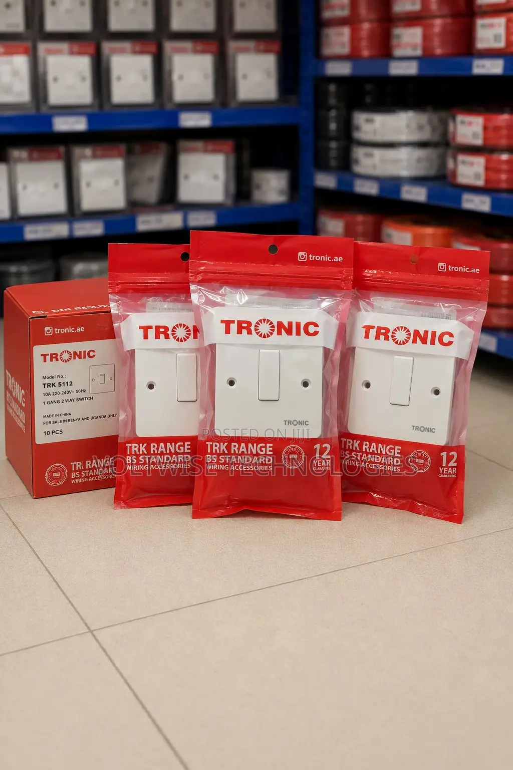 TITLE: Tronic 1 Gang 2 Way Switch TRK 5112 – 10A BS Standard
