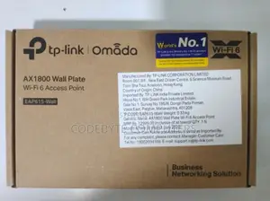 EAP615-WALL-TP-Link Wall Plate Wi-Fi 6 Access Point - TL-EAP615-WALL