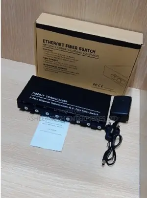 6-Port Ethernet Fiber Switch for IP Cameras, NVR Network Expansion
