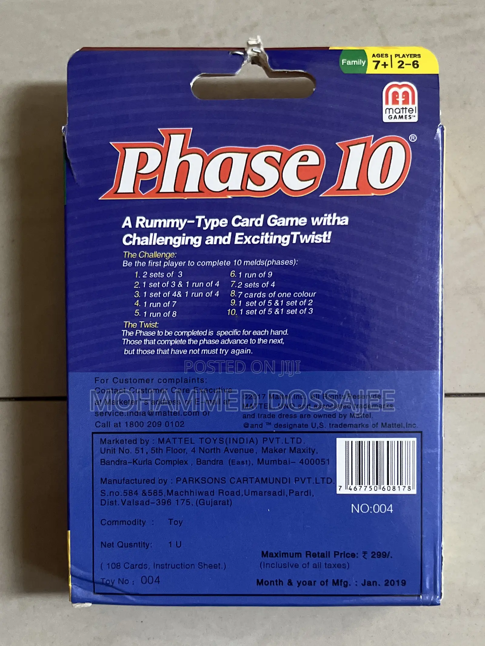 Phase 10 Card Game