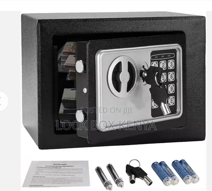 Electronic Digital Mini Safe Box 2.5kg - Black.