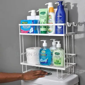 Over the Toilet Bathroom Organizer Shelf 2 Tier Caddy