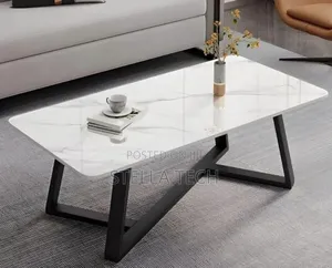 Modern Imported Executive Marble Top Coffee Table