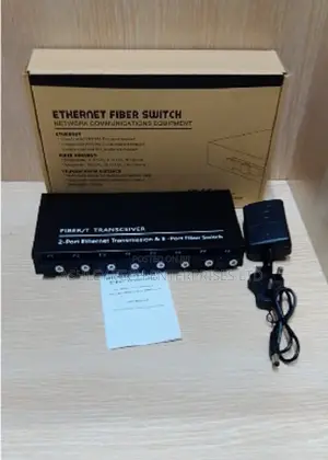 6-Port Fiber Network Switch for Seamless LAN CCTV Connectivity