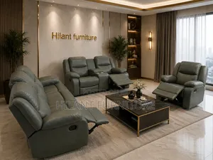 Green 6 Seater Recliner Sofa