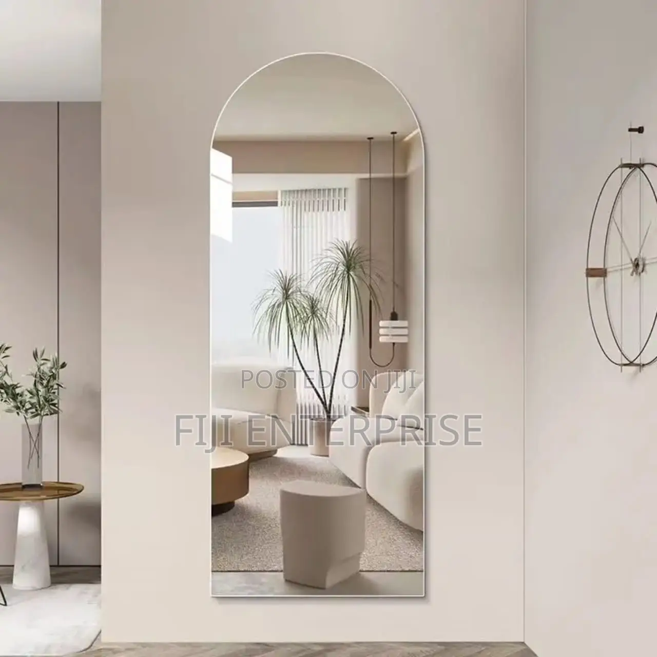 Unbreakable Acrylic Self-Adhesive Semicircle Mirror