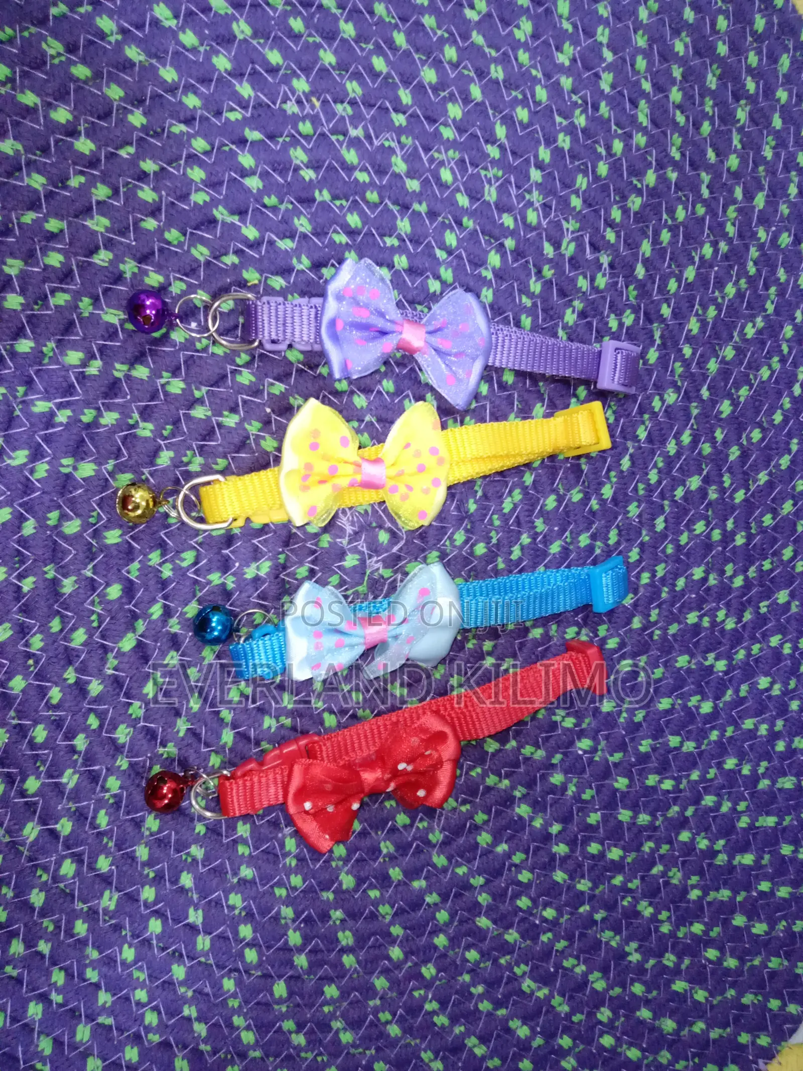 Soft Cat Collar With Bell and Bow