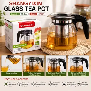 Glass Tea Pot -900ml