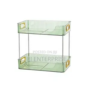 2-Tier Transparent Countertop Vanity Organizer