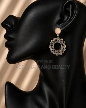 Sparkly Round Earrings | Statement Earrings | Women's Jewelry