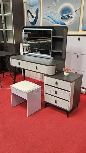Modern Dressing Table With LED Mirror