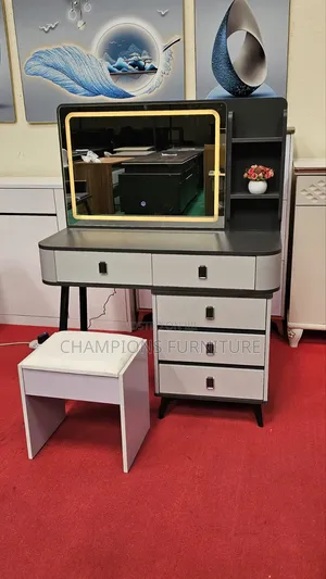 Modern Dressing Table With LED Mirror