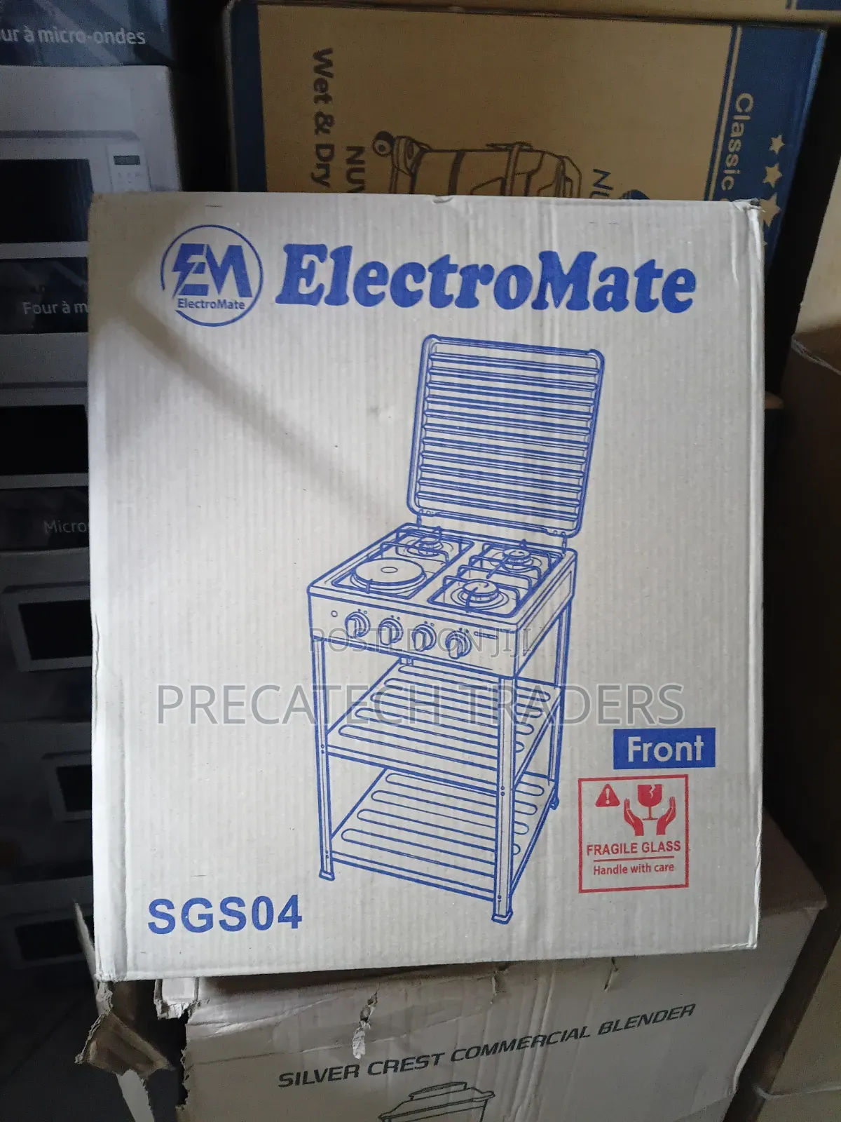 ElectroMate Multi-Function Standing Cooker With Glass Lid