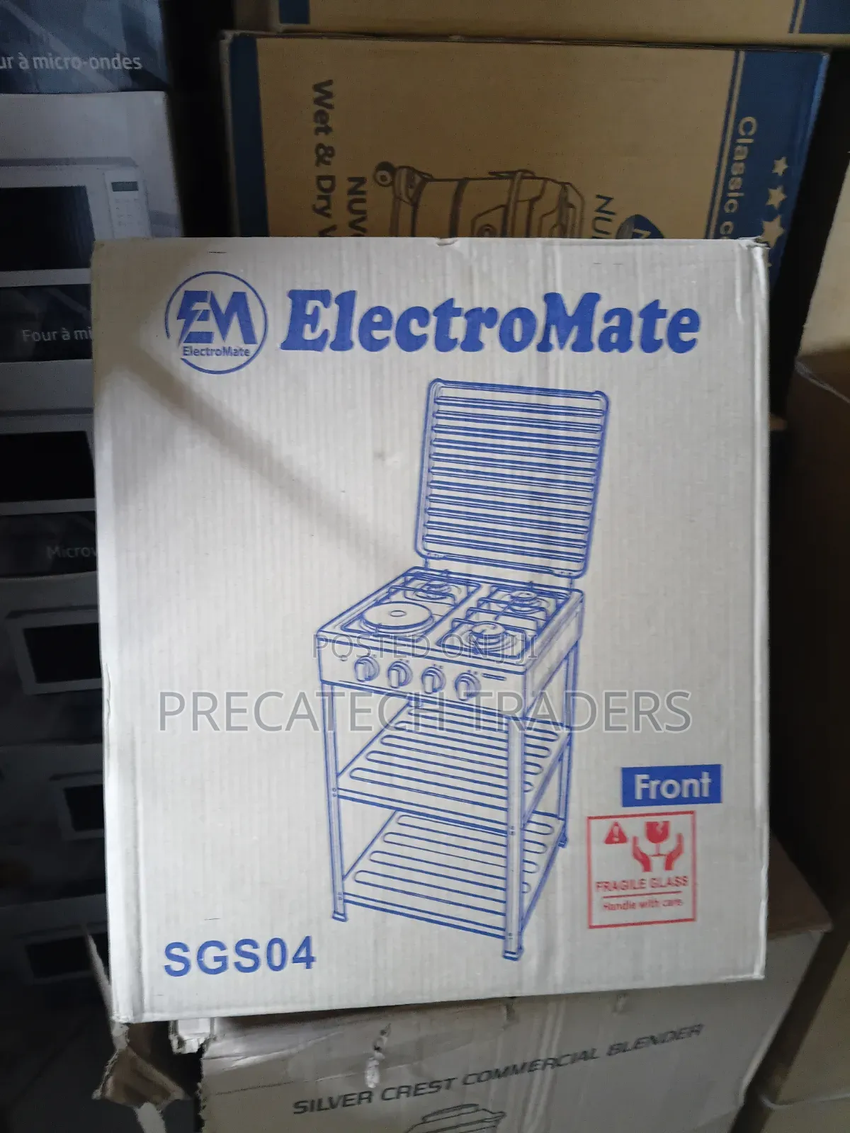 ElectroMate Multi-Function Standing Cooker With Glass Lid
