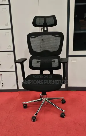 Black Mesh Orthopedic Office Chair