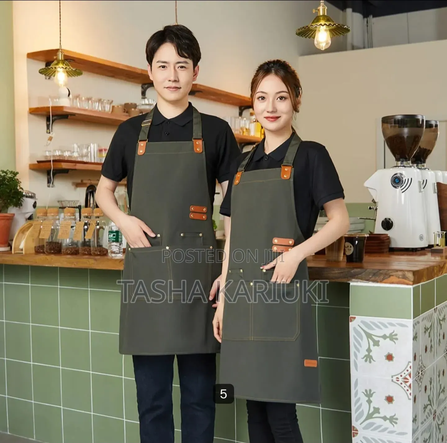 Premium Apron With Adjustable Leather Strap